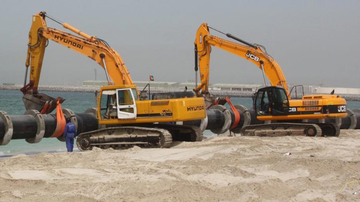 pipeline for wastewater treatment plant