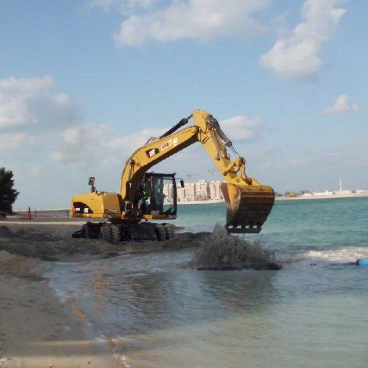 Beach nourishment and shoreline restoration by union dredgers and marine contracting