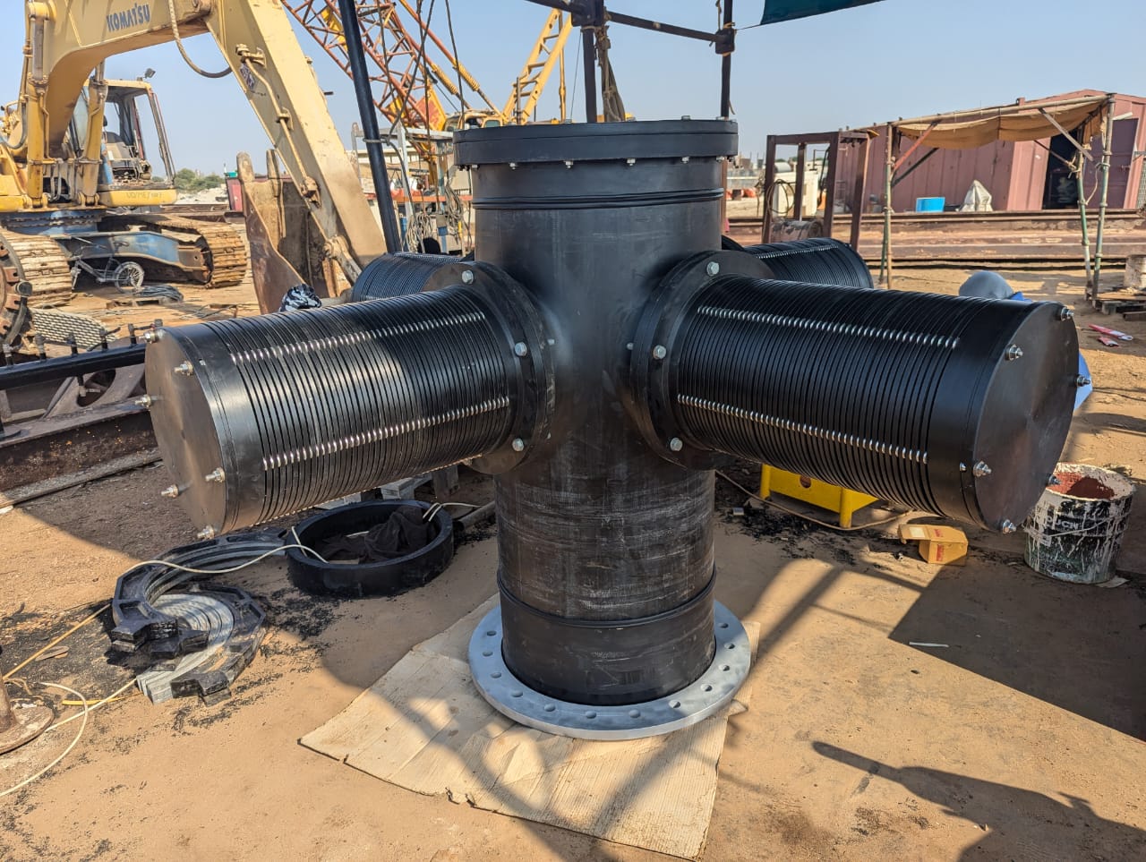 Marine intake screen fabrication