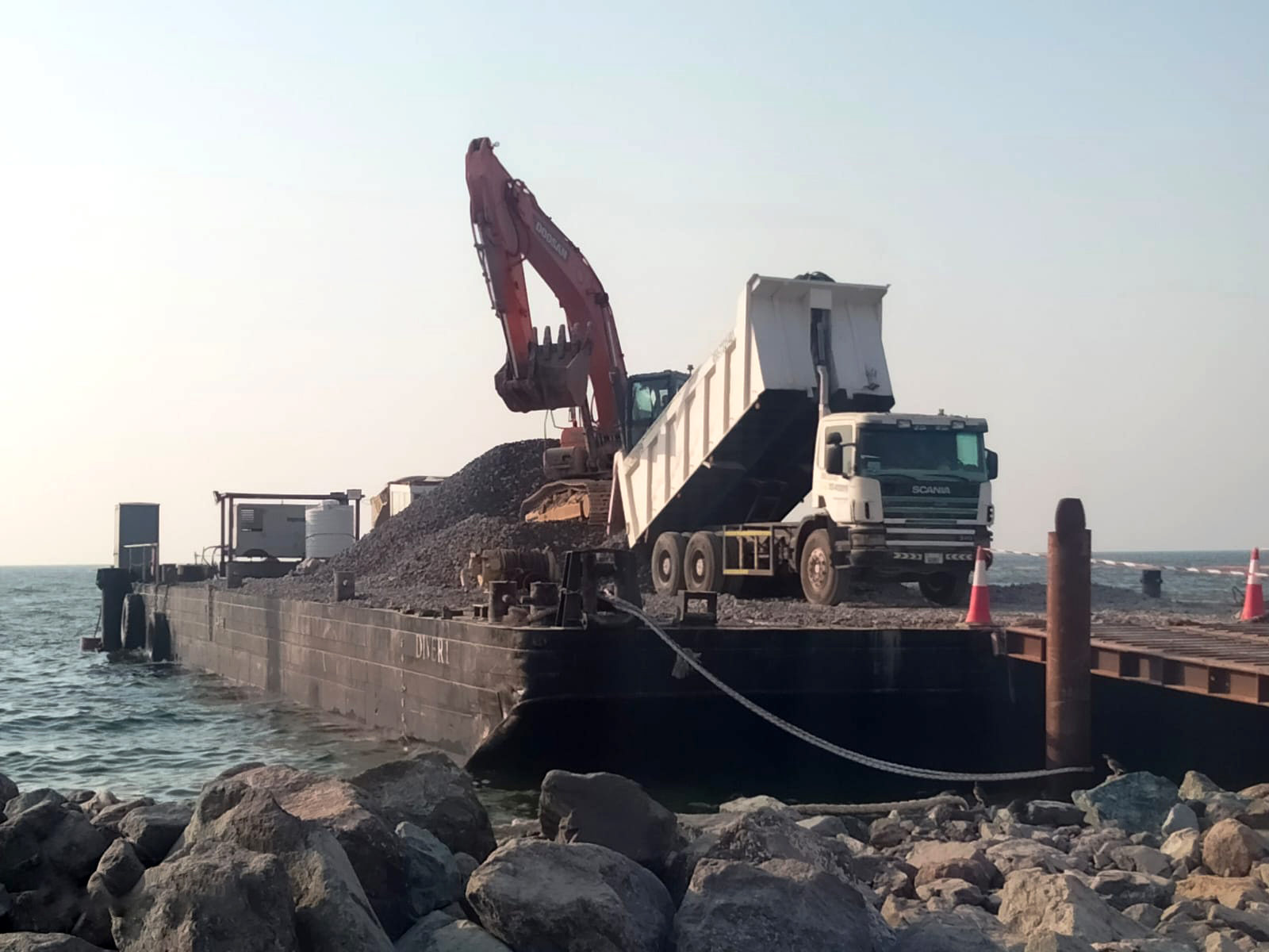 Marine pipeline installation works by Union Dredgers