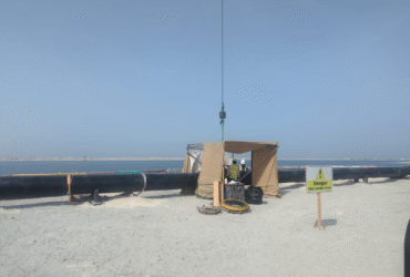 HDPE Pipe Welding for Stormwater Outfall Pipeline in Jebel Ali